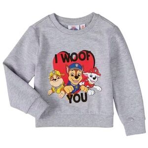 PAW Patrol Gray Pullover 2T Boys Toddler Chase Marshall, Cotton NEW